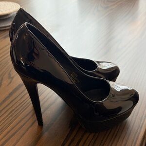 Elegant Black Women's Platform Heels